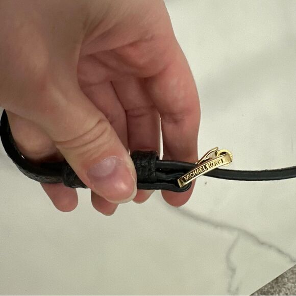 MICHAEL Michael Kors Pebbled Black Leather Callie Top Handle Bag - Picture 16 of 16